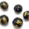 6 Amazing 14mm Black Onyx Buddhist Prayer Beads