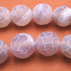 Beautiful 10mm Matte Abalone Grey Fire Agate Beads