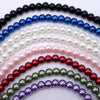 Beautiful 8 Colours Glass Pearl Beads -6mm