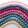 Shiny 4mm Coloured Glass Pearl Beads