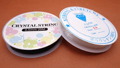 Very Strong Round Elastic Stretchy Thread - White or Black