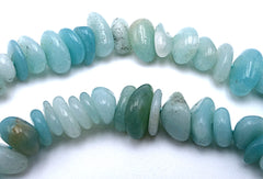 Natural Turkish Blue Amazonite Heishi Nuggets