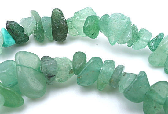 Shiny Natural Green Aventurine Chips Beads