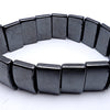 Chunky Magnetic Hematite Blocks Heavy Bracelet