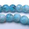 Enchanting Spiderweb Sky-Blue 6mm Glass Beads