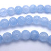 Mysterious Misty Blue 4mm Chinese Jade Beads