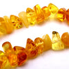 Lightweight Golden Yellow Natural Amber Chip Beads