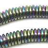 400 Dramatic Silver AB Hematite 4mm Disc Beads