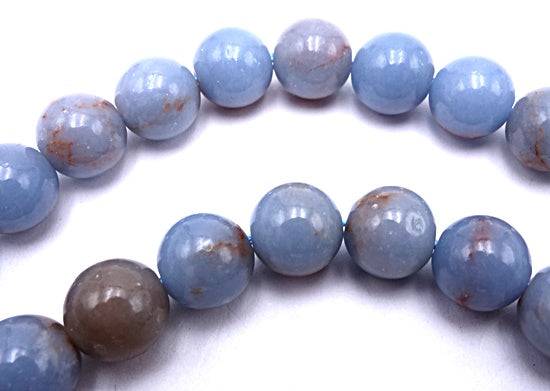 47 Sapphire-Blue Anglelite 8mm Beads