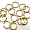 50 Real 18K Gold Plated 6mm Jump Rings