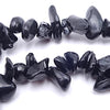 Jet Black Obsidian Chip Beads