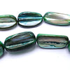 Large Shimmering Forest-Green Mother-Of-Pearl Beads