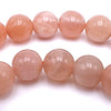 Natural  Sunstone Salmon-Pink 6mm Beads