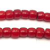114 Passionate Small Barrel Red Coral 4mm Beads