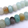 72 Mint-Green Mixed Amazonite  Rondelle Beads - 8mm x 5mm