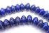 76 Large Deep Blue & Gold Lapis Saucer Rondelle Beads - 9mm x 5mm
