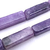 26 Mystical Purple Charoite Rectangle Beads