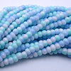 170 x 3mm Dreamlike Light Baby-Blue and Pale Lavender Glass Beads