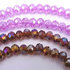 88 Faceted Diamond-Shape Glass Beads - Bubblegum-Pink or Ochre-Yellow