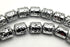 50 Sparking Electro-Plated Silver Lava Barrel Beads - Dramatic!