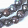 Huge Black Chinese Pearl Bead String - 11mm