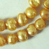 Ingot Gold Potato Pearls - 8mm