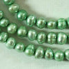 Peppermint-Green Round 4mm Pearl String