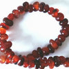 Red Carnelian Heishi Bead String - for confidence