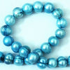 Aquamarine Deep-Sea-Blue Pearl Beads