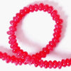 130 Majestic Red Jade Rondelle Bead String