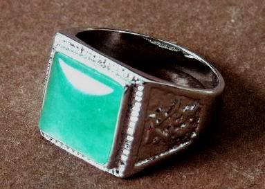 Magnificent Square Chunky Jade Ring