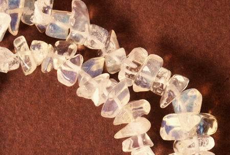Light Yellow Opalite Moonstone Chip String - Long 32-inch