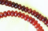 69 Deep-Red Carnelian Rondelle Beads 10mm - confidence!