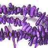 Unusual Rich Purple Coral Chip Beads