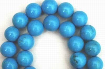 Large 12mm Ocean Blue Turquoise Beads