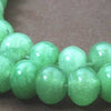 Large Apple-Green Jade Rondelle Beads