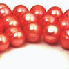 Large 9mm Cherry Red Pearl String
