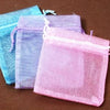 99 Wholesale Organza Jewellery Pouches- Pink, Lavender & Blue