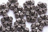 100 Silver Petal Bead Spacers