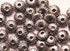 100 Corrugated Saucer Silver Bead Spacers