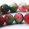 Rich Watermelon Jade Beads - Large 12mm