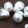 Lustrous White 10mm Baroque Pearls