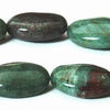 Splendid Natural Green Dragon's Blood Oval Beads