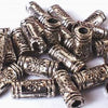 50 Tibetan Metal Silver Tube Bead Spacers
