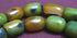 Sexy Green & Yellow Carnelian Barrel Beads