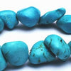 36 Beautiful Blue 14mm Turquoise Nugget Beads