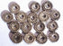 100 Silver Tone Gothic Shield Spacers