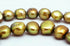 Large Golden Green Biwa Pearls - with a Hint of Gold