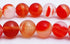 Luscious Red Agate Bead String - 8mm