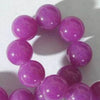 Wicked Purple Chinese Jade 12mm Beads